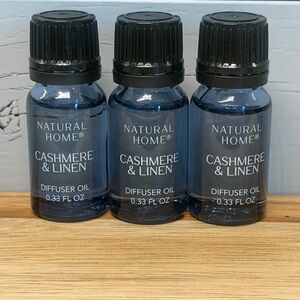Natural Home By Sand + Fog Cashmere & Linen Diffuser Oil .33oz 3x Home Fragrance